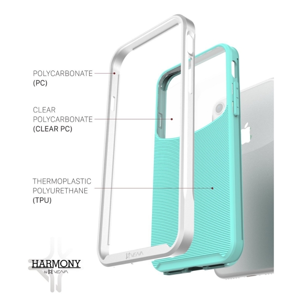Vena iPhone 8 Harmony Klf-Silver Teal