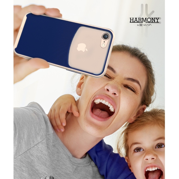 Vena iPhone 8 Harmony Klf-Gold Navy Blue