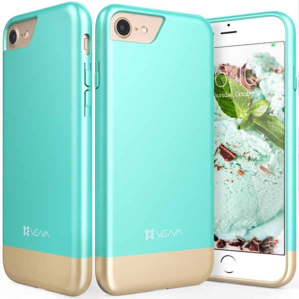 Vena iPhone 8 iSlide Klf-Teal Champagne Gold