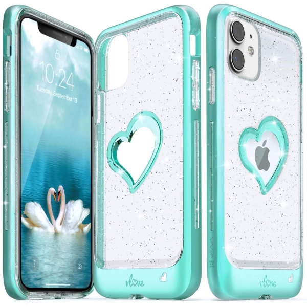 Vena vLove Serisi iPhone 11 Klf-Teal