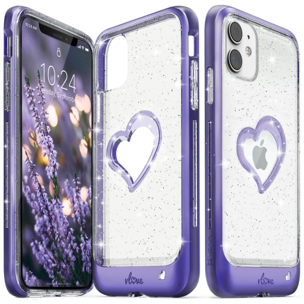 Vena vLove Serisi iPhone 11 Klf-Purple