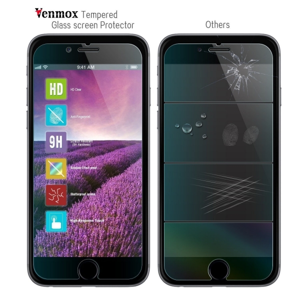 Venmox Apple iPhone 6 / 6S Plus Temperli Cam Ekran Koruyucu