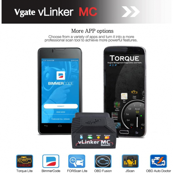 Vgate Torque Bluetooth MC OBD 2 Ara� Tan� Cihaz�