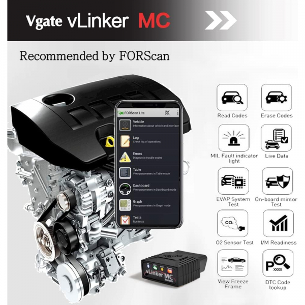 Vgate Torque Bluetooth MC OBD 2 Ara� Tan� Cihaz�
