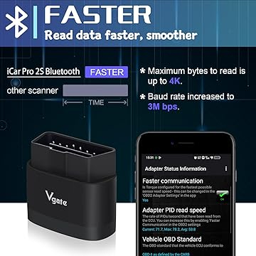 Vgate iCar Pro 2S Bluetooth 5.2 OBD2 Ara� Tan� Cihaz�