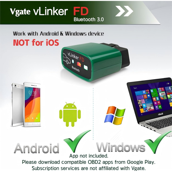 Vgate vLinker FD Bluetooth OBD2 Ara� Tan� Cihaz�