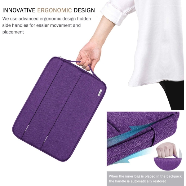 Voova MacBook Air/Pro Laptop Sleeve anta (13-13.3 in)-Purple