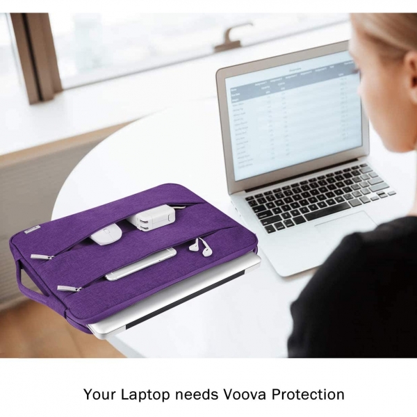 Voova MacBook Air/Pro Laptop Sleeve anta (13-13.3 in)-Purple