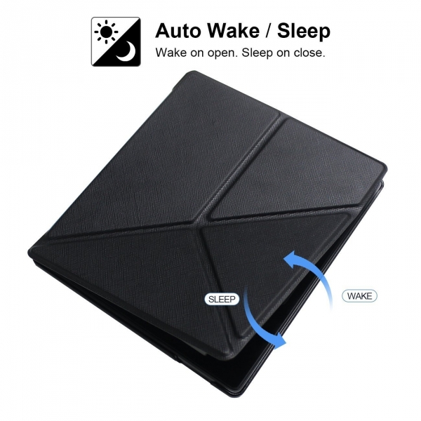 WALNEW Kindle Oasis Deri Stand K�l�f (7 in�)-Black