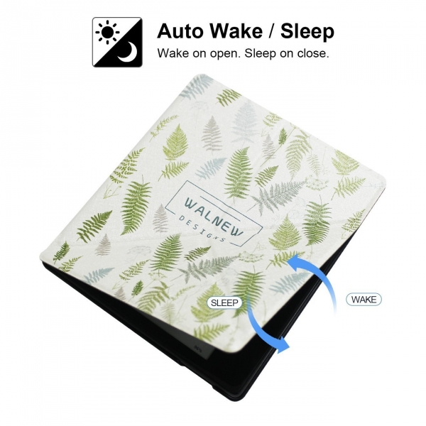 WALNEW Kindle Oasis Deri Stand K�l�f (7 in�)-Plants