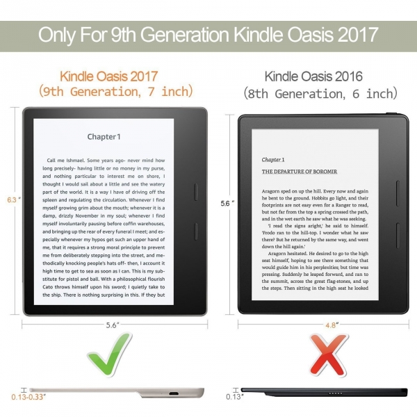 WALNEW Kindle Oasis Deri Stand K�l�f (7 in�)-Dandelion