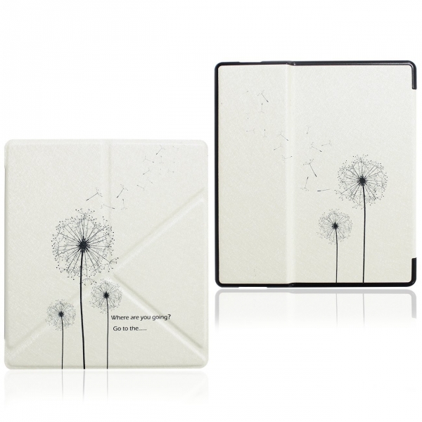 WALNEW Kindle Oasis Deri Stand K�l�f (7 in�)-Dandelion