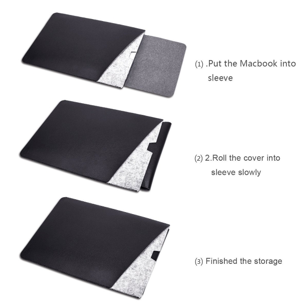 WALNEW Macbook Air Sleeve anta (13 in)-Black