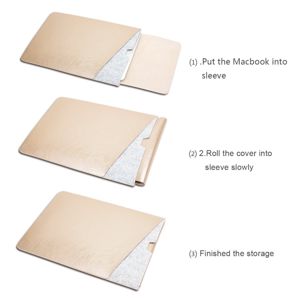 WALNEW Macbook Air Sleeve anta (13 in)-Gold