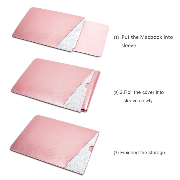 WALNEW Macbook Air Sleeve anta (13 in)-Rose Gold