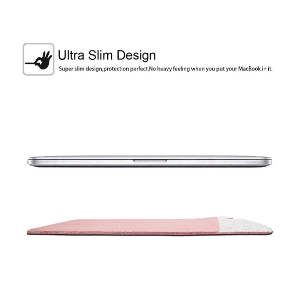 WALNEW Macbook Pro Sleeve anta (15 in)-Rose Gold