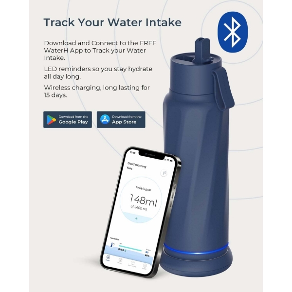 WATERH Yal�t�ml� LED Ak�ll� Su �i�esi 