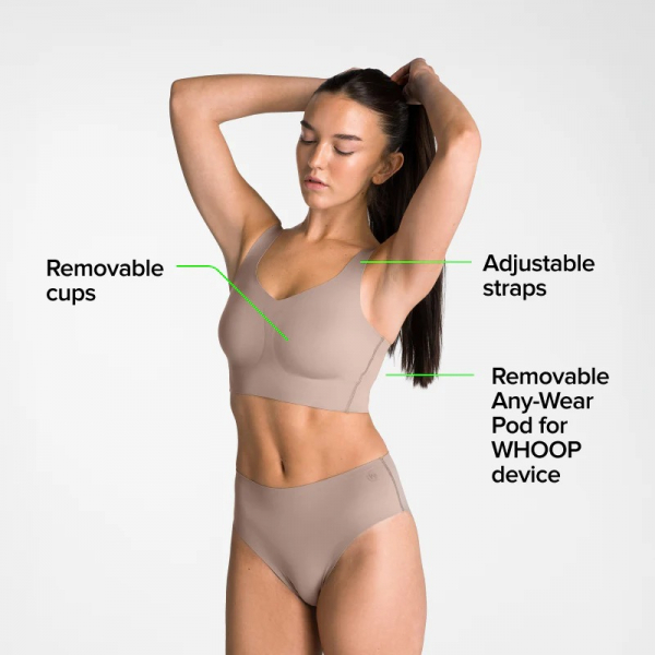 WHOOP 5.0 ve MG Uyumlu Akll Destekli Bralet(Taupe)-S