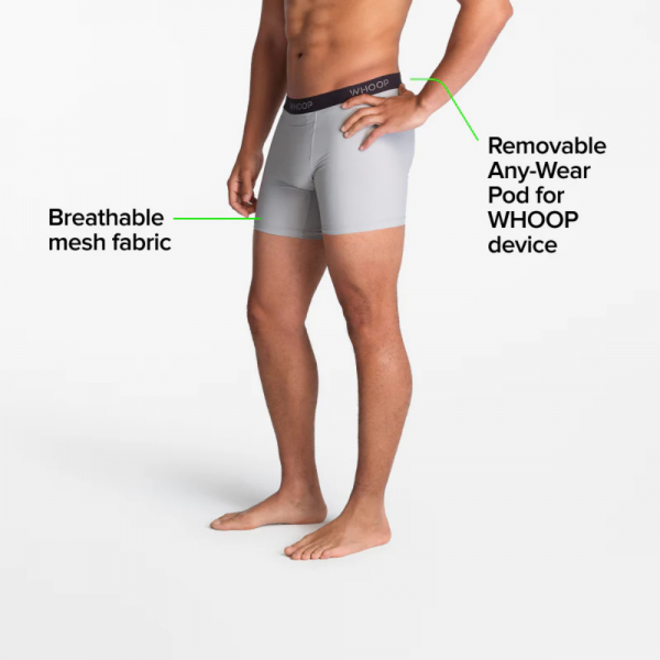 WHOOP 5.0 ve MG Uyumlu Akll Spor Boxer(Grey)-S