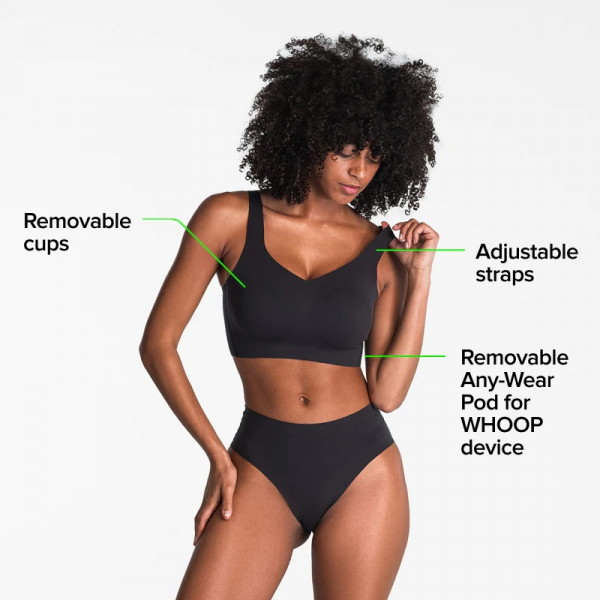 WHOOP 5.0 ve MG Uyumlu Akll Destekli Bralet(Black)-XL
