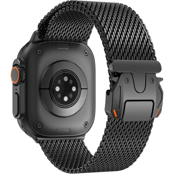 WINGLE Apple Watch Ultra 3.Nesil Uyumlu Kay-Black