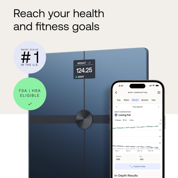 WITHINGS Body Smart Ak�ll� Tart�-Black