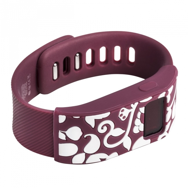 WITHit French Bull Fitbit Charge/HR Silikon Kay-Burgundy