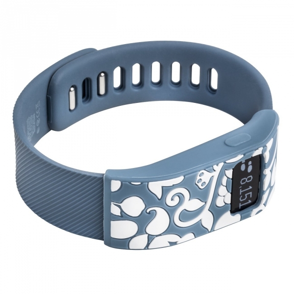 WITHit French Bull Fitbit Charge/HR Silikon Kay-Slate