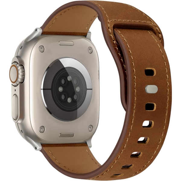 WPPQTRV Apple Watch Ultra 2. Nesil Kay-Retro Brown