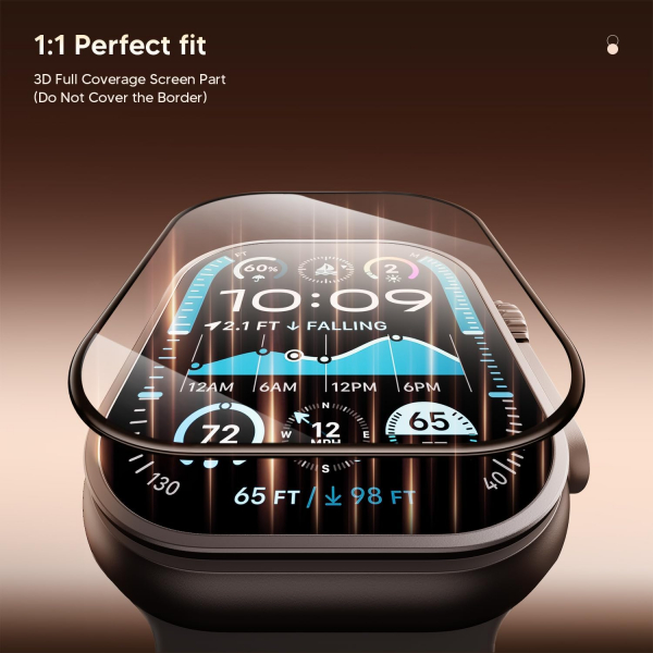 WSKEN Apple Watch Ultra 3.Nesil Ekran Koruyucu (4 Adet)