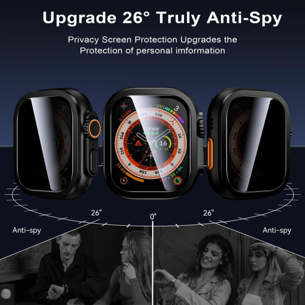 WSKEN Apple Watch Ultra 2.Nesil Ekran Koruyucu (49mm)-Black