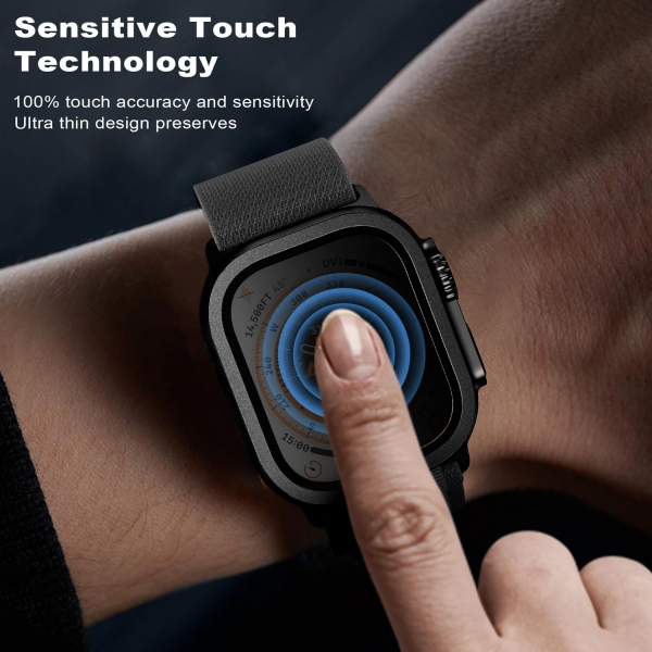 WSKEN Apple Watch Ultra 2.Nesil Ekran Koruyucu (49mm)-Black