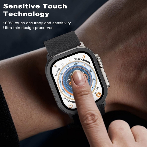 WSKEN Apple Watch Ultra 2. Nesil Ekran Koruyucu (49mm)-Black