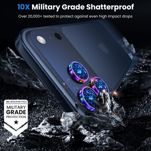 WSKEN iPhone 17 Pro/17 Pro Max Kamera Koruyucu-Colorful Titanium