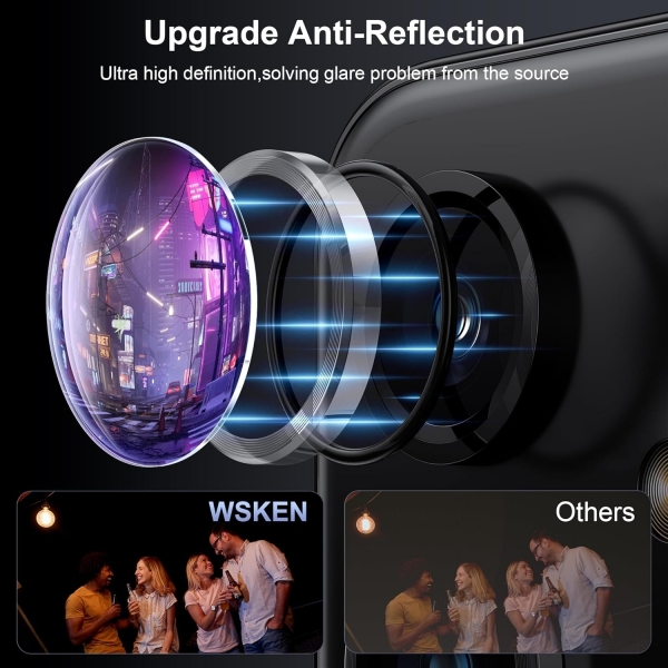 WSKEN Galaxy S24 Kamera Lens Koruyucu-Clear