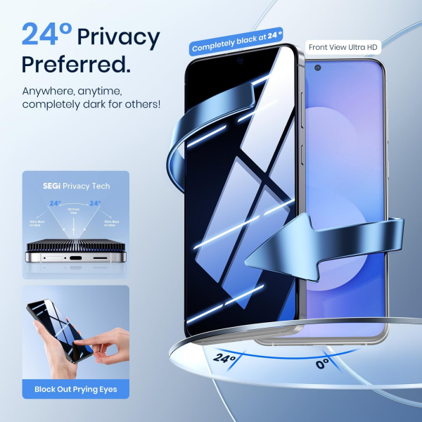 WSKEN Galaxy S25 FE Privacy Ekran Koruyucu (2 Adet)