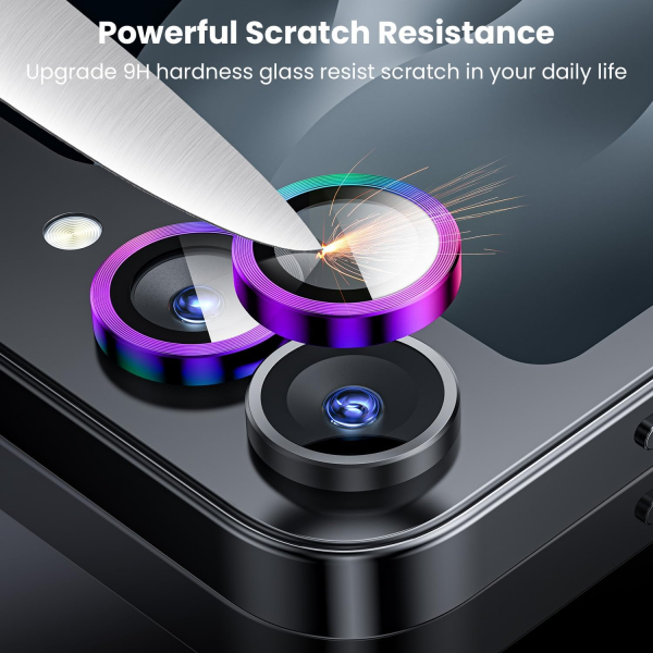 WSKEN Galaxy Z Flip 6 Kamera Lens Koruyucu-Colorful