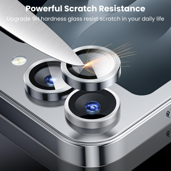 WSKEN Galaxy Z Flip 6 Kamera Lens Koruyucu-Silver