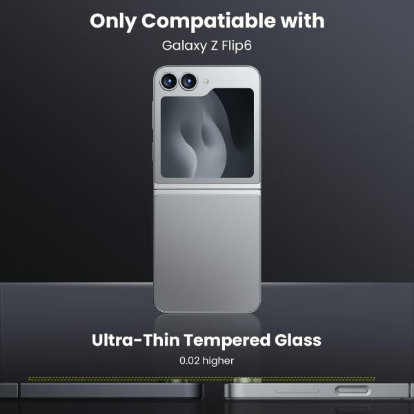 WSKEN Galaxy Z Flip 6 Kamera Lens Koruyucu-Silver