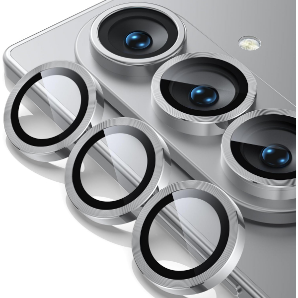 WSKEN Galaxy Z Fold 7 Kamera Lens Koruyucu -Silver 