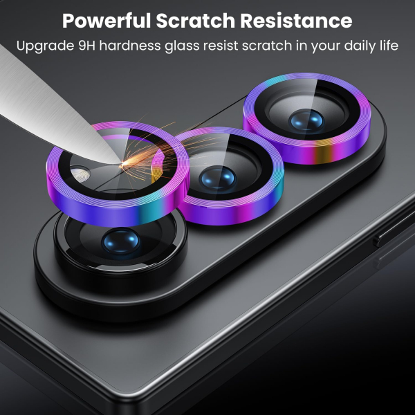 WSKEN Galaxy Z Fold 7 Kamera Lens Koruyucu -Colorful