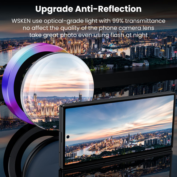 WSKEN Galaxy Z Fold 7 Kamera Lens Koruyucu -Colorful