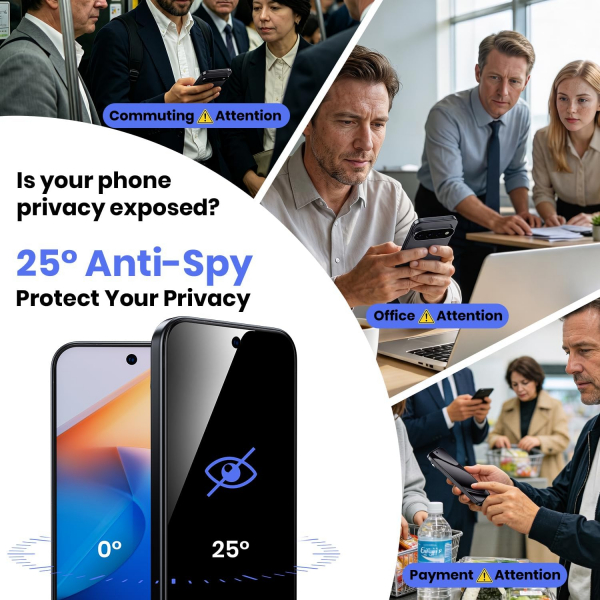 WSKEN Google Pixel 11 Privacy Ekran Koruyucu (2 Adet)