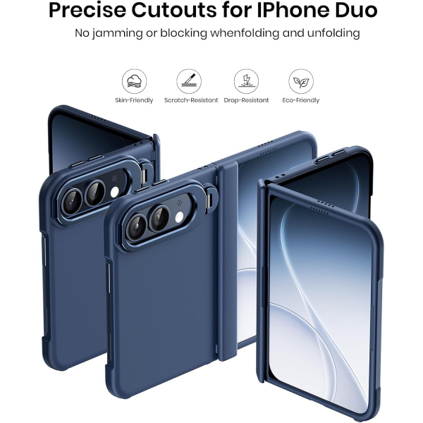 WSKEN iPhone Duo D�ner Standl� K�l�f -Blue