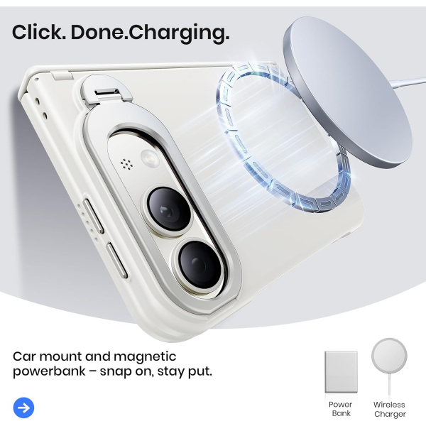 WSKEN iPhone Duo D�ner Standl� K�l�f -White