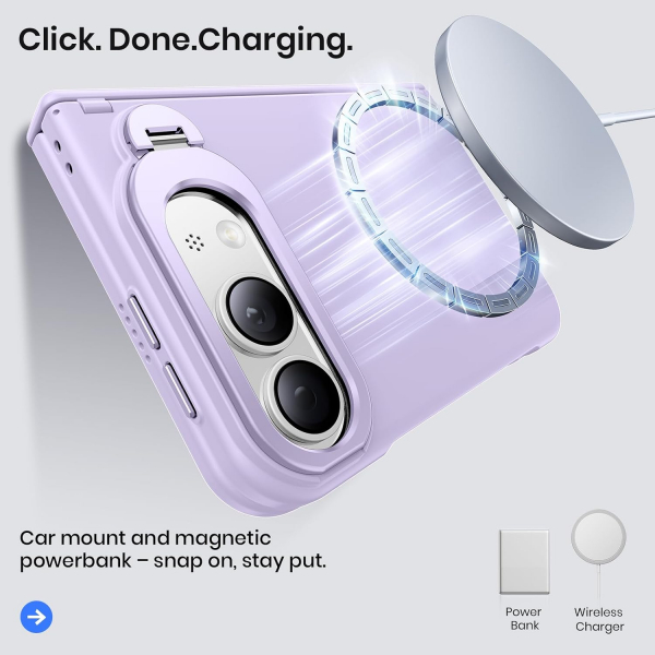 WSKEN iPhone Duo D�ner Standl� K�l�f -Purple