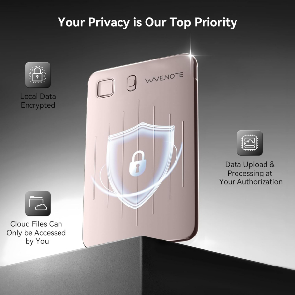 WaveNote AI Ses Kaydedici-Rose Gold