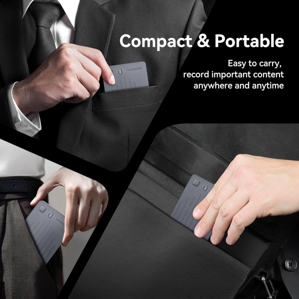 WaveNote AI Ses Kaydedici-Black