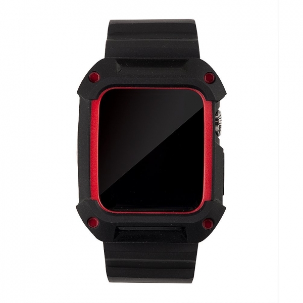 Wearlizer Apple Watch Rugged Koruyucu Klfl Kay (42mm)-Red