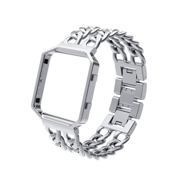 Wearlizer Lux Fitbit Blaze Metal Kay (Kk)-Silver